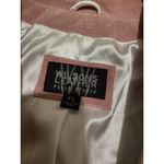 wilson's leather  Jacket Womens XL Pink Suede Blazer Pelle Studio Rosette 2 Button Photo 4