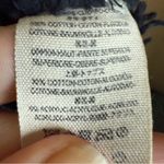 We The Free Free People  Woman's Textured Black White‎ Hoodie Oversized Size SM Photo 5