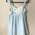 Sky to Moon Light Blue Dress with Ruffle Straps Size L Photo 2