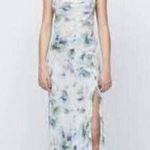Bec & Bridge Corrine Watercolor Split Maxi Dress Women's 10 White Sleeveless A02 Photo 1