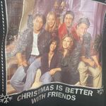 Ripple Junction Plus Size 2X Black Cropped Friends Christmas Sweater Raw Hem Photo 1