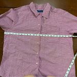 Karen Scott  Pink and White Checkered Shirt Photo 3