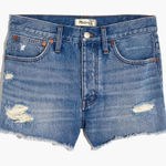 Madewell NWT Relaxed Denim Shorts Homecrest Wash Ripped Edition Distressed 25 Photo 0
