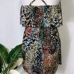 Urban Outfitters Modern Love  Multicolor Spaghetti Strap Overlay Dress S Photo 3