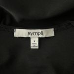 Sympli Shirt Womens 8 Black Blouse Office Commute Travel Neutral Minimalist Photo 5