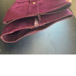 Jones New York Jones NY sz 6 Womens Maroon Gold Suede Knee High Zip Pointed Heeled Boots Chic Photo 8