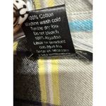 O'Neill  Women's Yellow Gray 100% cotton button up flannel long sleeve shirt XL Photo 5