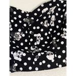 Hot Topic  Black & White Polka Dot Skull & Rose Girls Crop Tank S M Photo 2