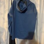 SheIn Curve Blue Hoodie Photo 2