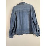 Evri Womens‎ Denim Jacket Size 3X Blue Long Sleeves Pockets Casual Chic Neutral Photo 5
