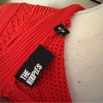 The Kooples Romantic Mixed Knit Crop Top In Orange Size Medium Photo 3