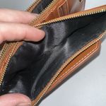 ANDOILT Genuine Leather Wallet RFID Blocking Credit Card Holder Cell Phone Handb Brown Photo 4