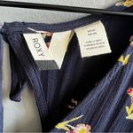 Roxy Rush Minute Short Sleeve Midi Dress Navy Floral Size Small Photo 12