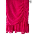 Midnight Doll NWT  Swiss Dot Ruched Mini Dress Hot Pink Size 4 Photo 49