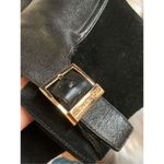 Michael Kors  black suede and leather booties 4 inch heel size 7 1/2 Photo 6