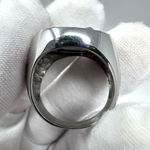 Stainless Steel Skull & Crossbones Ring Size 11 Heavy Biker Style 11.41g Used Silver Photo 8