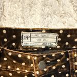 Free People  Chocolate Brown Pants with White Dots 29 Photo 1