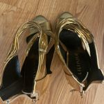 Liliana  Open Toe High Heel Stilettos Party Evening Women's Shoes size 8.5 Gold Photo 7