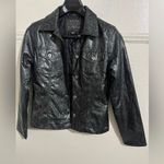 Guess Vintage Dark Green Snakeskin Print Jacket Photo 1