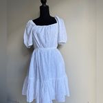 & Other Stories & Other Stories White Eyelet Voluminous Broderie Anglaise Mini Dress Photo 6