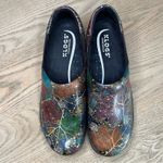 NWOT Klogs Portland Woodland Patent Leather Clog Slip Resistant Shoe Women’s 9 Blue Photo 5