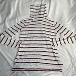Madewell  Red Maroon‎ White Striped Turtleneck Longsleeve Tee Shirt XXS Photo 0