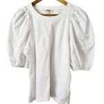 Madewell NWD  Puff Sleeve Tee White Size Small Photo 2