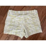 Nike Yellow White Belted Womens Golf Shorts 10 Checkered Photo 5