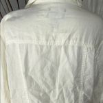 Jones New York 100 %Linen White Jean Jacket Casual Style Size 1X Photo 7