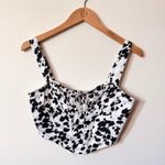 Cotton Candy LA Boutique Cow Print Corset Crop Top Photo 0