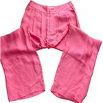 Ena Pelly Lillian Cupro Pleated Wide Leg Trousers Pink Size undefined Photo 3