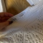 ZARA  White Crochet Casual Dress Photo 1