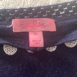Lilly Pulitzer  womens xs blue wool blend long sleeve cute preppy casual shirt em Photo 3