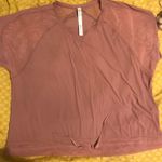 Lululemon NEW  Mauve Mesh Top Photo 0