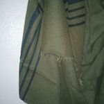 J.Crew  UK Shawl Natural Minimalist Green Arm Holes Wrap Photo 5