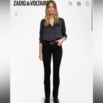 Zadig & Voltaire  Tink Satin‎ Blouse $298 Large Photo 2