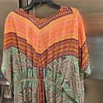 Anthropologie đź’•VANESSA VIRGINIAđź’• Chama Kaftan Maxi Dress ~ Mult-Color Boho Print Small Photo 10