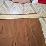 Chico's  Skimmer Sz 3(18) Brown Tencel Lyocell Blend‎ Pleated Crop Pants Plus Size Photo 6