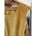 Kasper  Women's Yellow Cap Sleeve Belted Dress Size 8 Photo 5