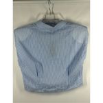 Shinestar  Capped Sear Sucker button front top size Large NWT Photo 4