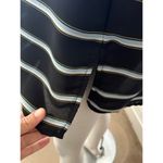 1. State  Sexy Black horizonal vertical blue gold stripe v neck camisole Med Photo 3