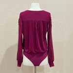 Ember Wrap Body Suit in Wine Size Medium Purple Photo 5