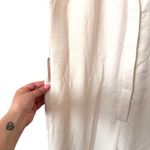 ZARA Wide Leg Jumpsuit White Small Photo 3