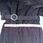 Vintage black dress with belt Melissa Petites • modest dress • black wedding Photo 9