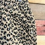 Topshop  Moto Tan Cheetah Print Mini‎ Skirt Size 6 Photo 4