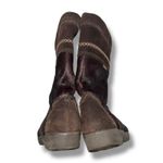 Vintage Tecnica Cow Hair Leather Winter Boots Italian Apres Scandia Brown Sz 37 Photo 3
