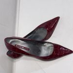 Bandolino  Red Croc Point Old Money Classic Timeless Pump Shoes Heels Size 8.5 M Photo 6