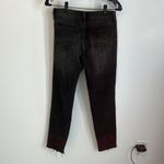 Driftwood  Jackie Washed Black Embroidered Raw Hem Jeans Photo 3