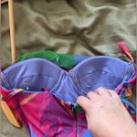 Princess Polly  charmie Multi Color bodycon 
Buit In Bra Mini Dress. Sz 0 Photo 5