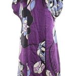 Alice & Trixie  Purple Silk Floral Print Flutter Sleeve Dress Womens XS Mini Photo 0